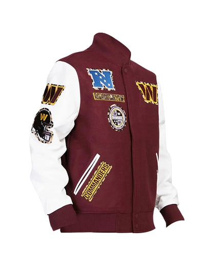 Washington Commanders Patches Varsity Jacket