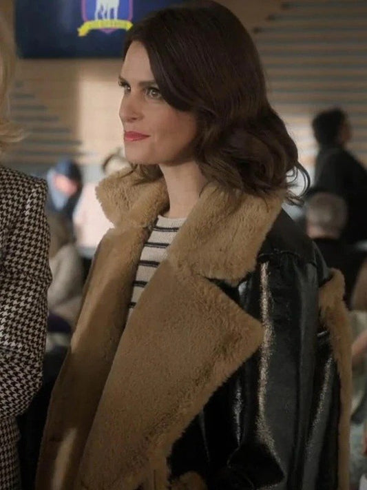 Ted Lasso S03 Shearling Leather Jacket