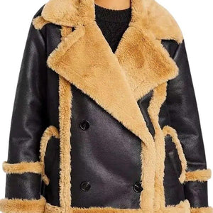 Ted Lasso S03 Shearling Leather Jacket