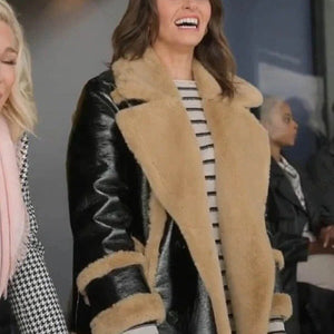 Ted Lasso S03 Shearling Leather Jacket