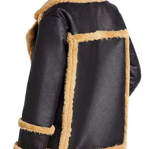 Ted Lasso S03 Shearling Leather Jacket
