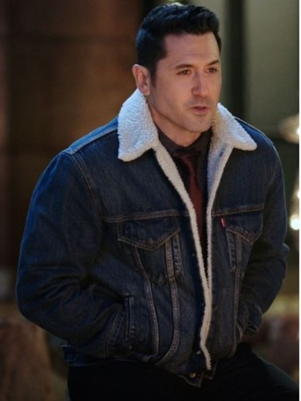 A Cozy Christmas Inn Andy Holliday Denim Jacket