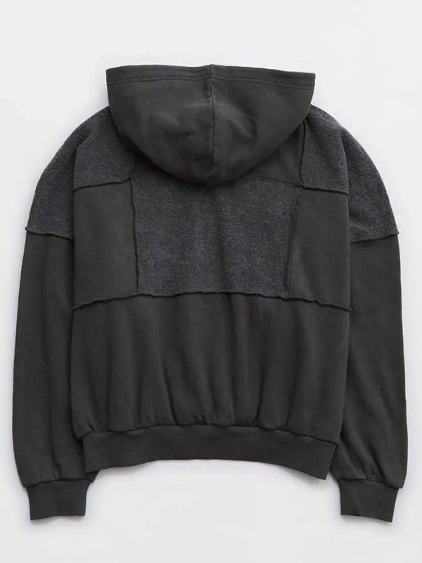 Aerie Sherpa Patchwork Hoodie
