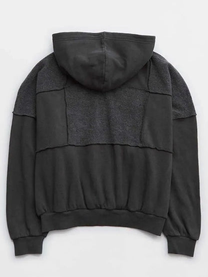 Aerie Sherpa Patchwork Hoodie