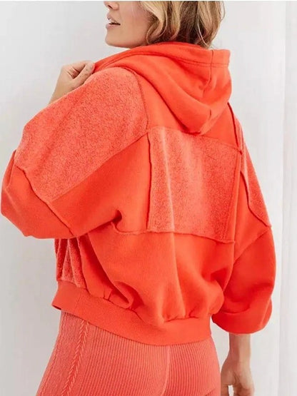 Aerie Sherpa Patchwork Hoodie