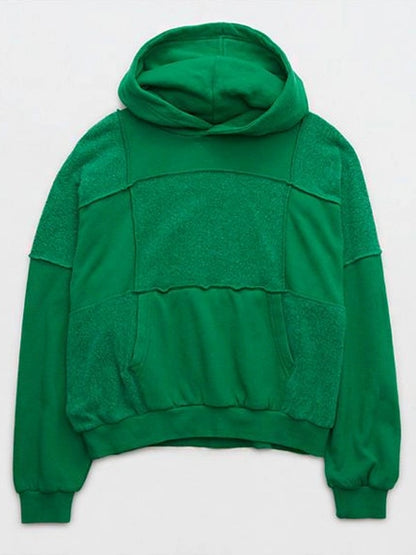 Aerie Sherpa Patchwork Hoodie