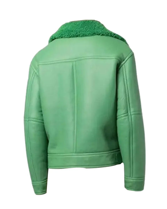 Aviator Shearling Leather Jacket