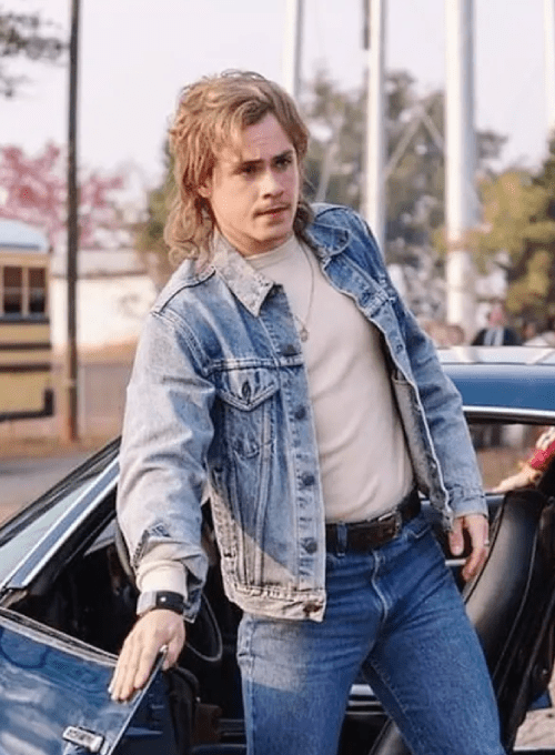 Billy Hargrove Stranger Things 80s retro denim jacket