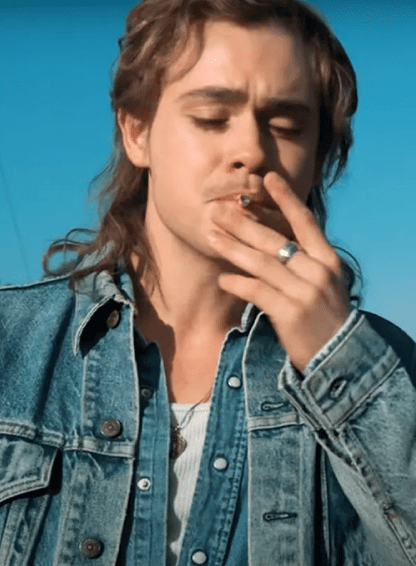 Billy Hargrove Stranger Things 80s retro denim jacket