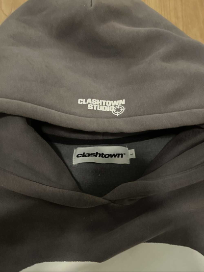 clashtown hoodie color block street style relaxed fit look