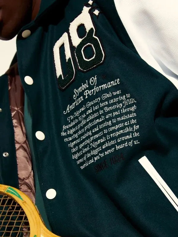 Neutrals Country Club Varsity Jacket
