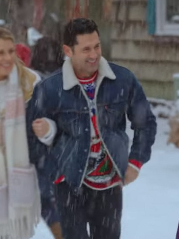 A Cozy Christmas Inn Andy Holliday Denim Jacket