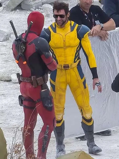 Hugh Jackman Deadpool 3 Wolverine Yellow Leather Jacket