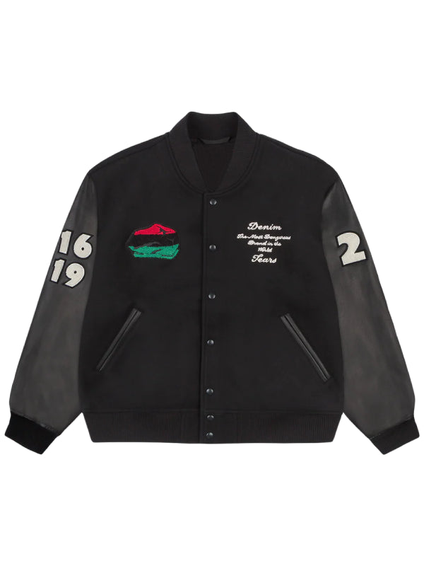 Denim Tears Peace Wreath Varsity Jacket