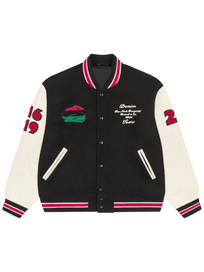 Denim Tears Peace Wreath Varsity Jacket
