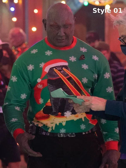 The Guardians of the Galaxy Holiday Special Drax Christmas Sweater