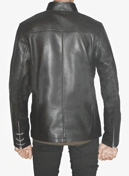 Eddie Munson Stranger Things Season 4 Hellfire denim and leather jacket