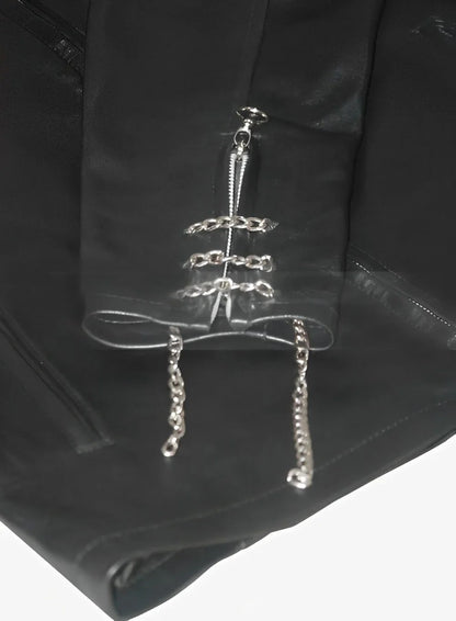 Eddie Munson Stranger Things Season 4 Hellfire denim and leather jacket