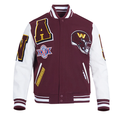 Washington Commanders Mashup Rib Varsity Jacket