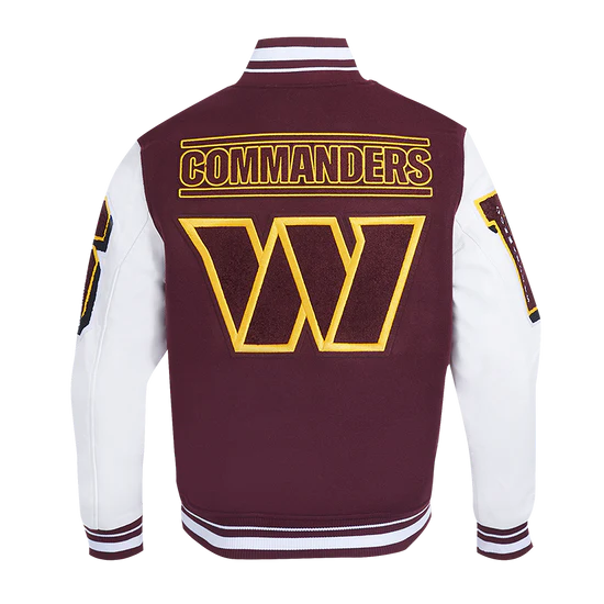 Washington Commanders Mashup Rib Varsity Jacket