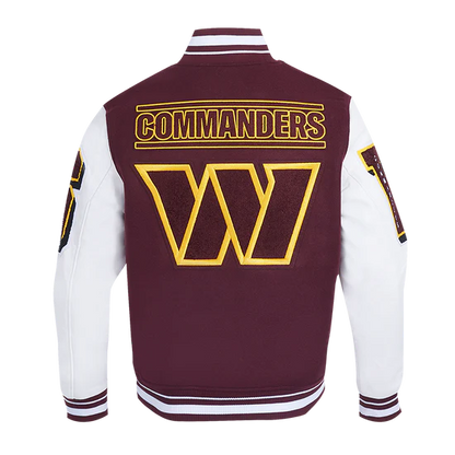 Washington Commanders Mashup Rib Varsity Jacket