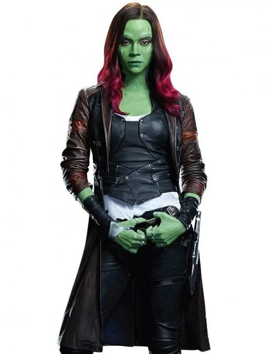 Guardians Of The Galaxy Vol.2 Gamora Trench Coat