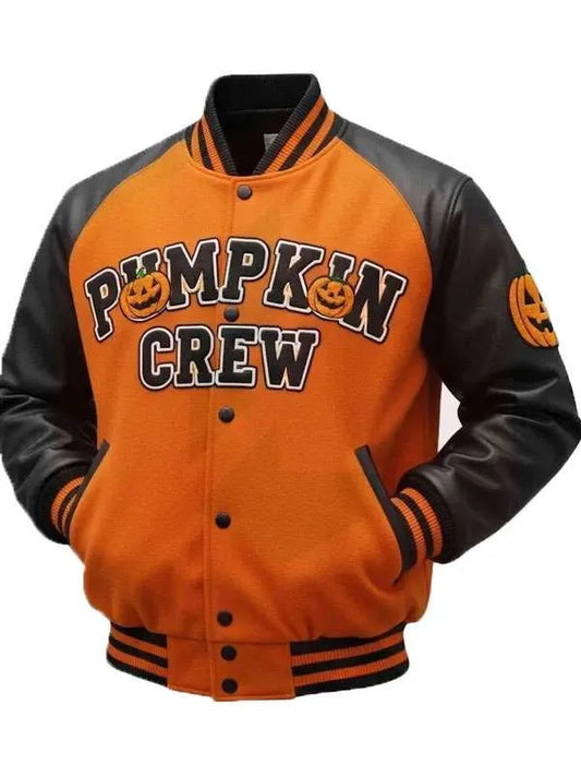 Shop Pumpkin Crew Varsity Jacket