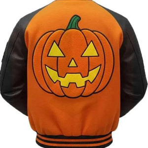 Shop Pumpkin Crew Varsity Jacket