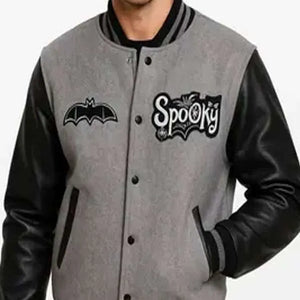 Shop Halloween Spooky Varsity Jacket