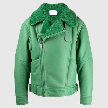 Aviator Shearling Leather Jacket