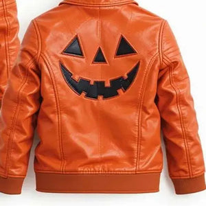 Shop Jack O Lantern Halloween Leather Jacket