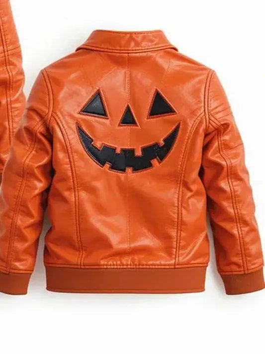 Shop Jack O Lantern Halloween Leather Jacket