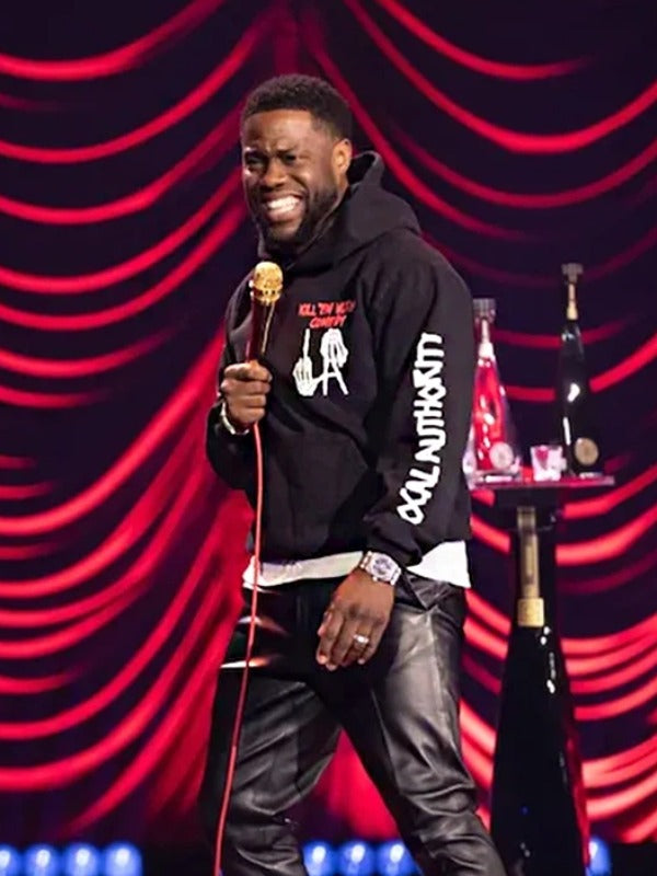 black kevin hart hoodie reality check comedy streetwear outfit