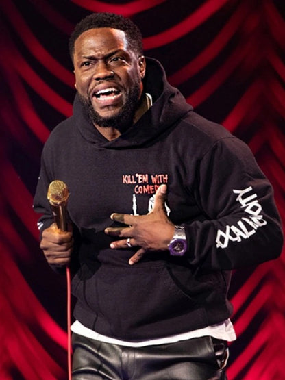 black kevin hart hoodie reality check comedy streetwear outfit