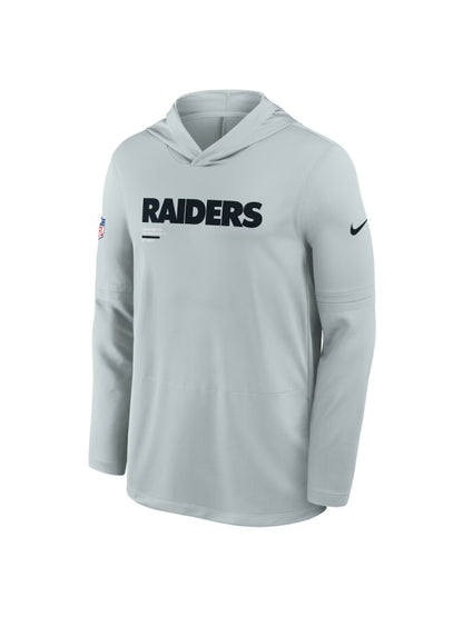 Las Vegas Raiders Sideline Performance Long Sleeve Hoodie T-Shirt