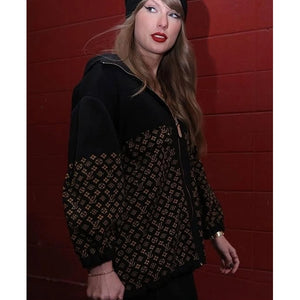 Taylor Swift Louis Vuitton Monogram Jacquard Knit Jacket