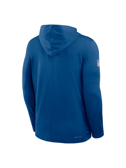 Indianapolis Colts Sideline Performance Long Sleeve Hoodie T-Shirt