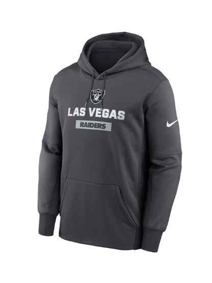 las vegas raiders nike performance hoodie black outfit