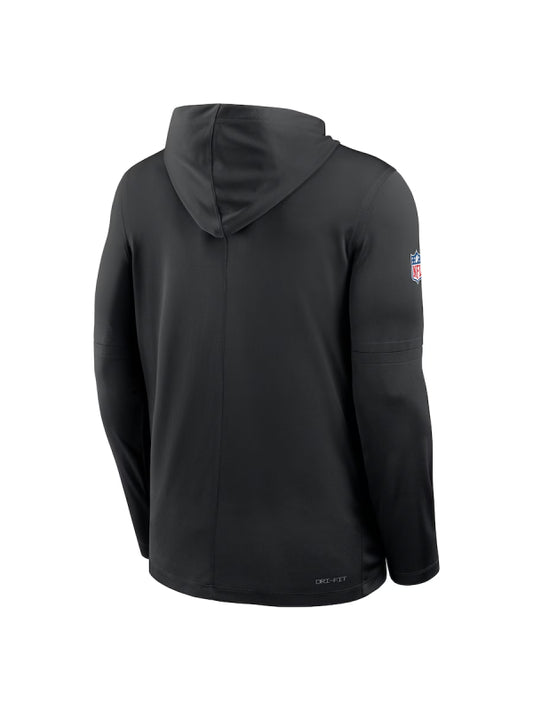 Las Vegas Raiders Sideline Performance Long Sleeve Hoodie T-Shirt