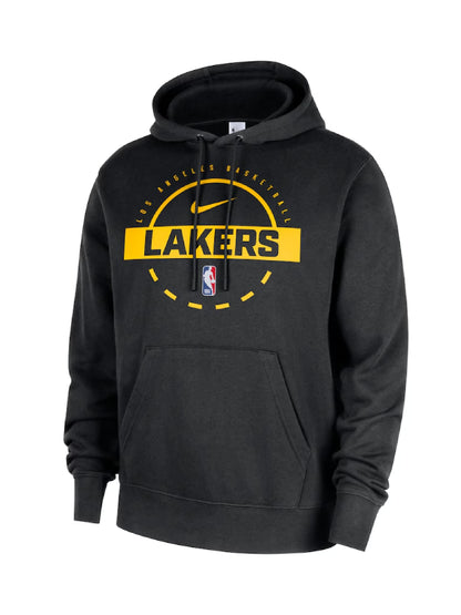 Men's Los Angeles Lakers Nike 2025/26 Authentic Practice Pullover Hoodie - Black & Purple