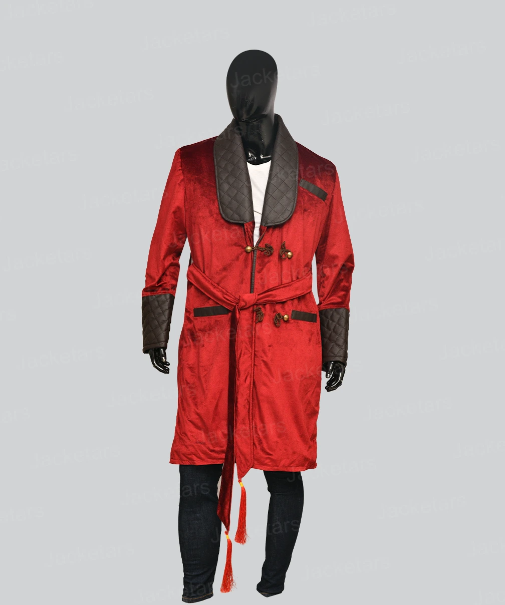 Men’s luxury velvet smoking coat with satin lapel – holiday formalwear by Arna Luxe