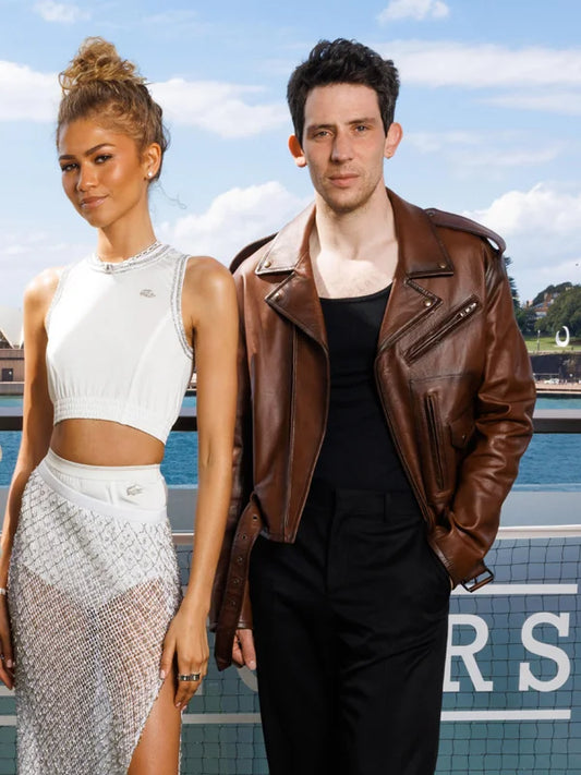 Challengers Mike Faist Brown Leather Jacket
