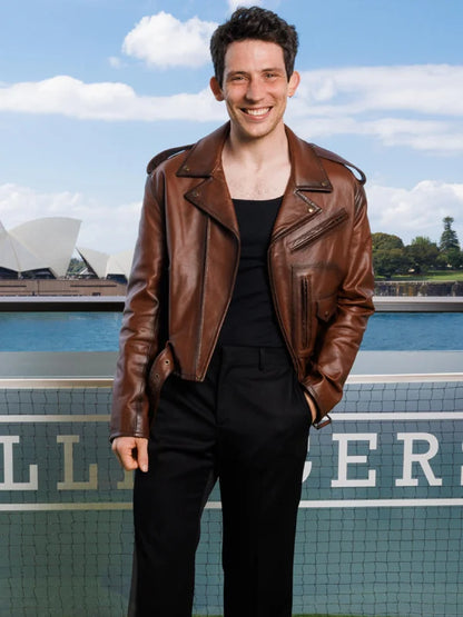 Challengers Mike Faist Brown Leather Jacket