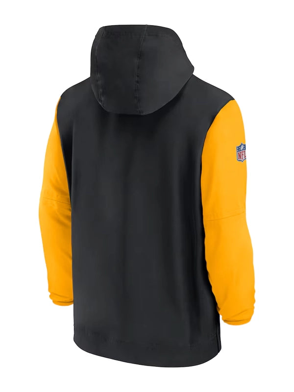 Pittsburgh Steelers Sideline Pre-Game Half-Zip Hoodie Jacket