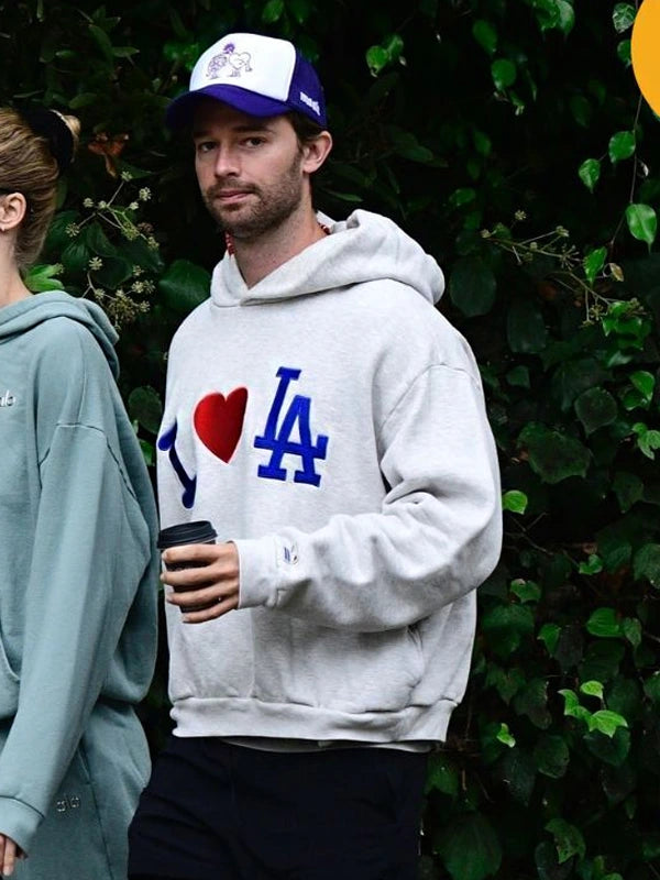 oversized grey hoodie limited collab los angeles street style