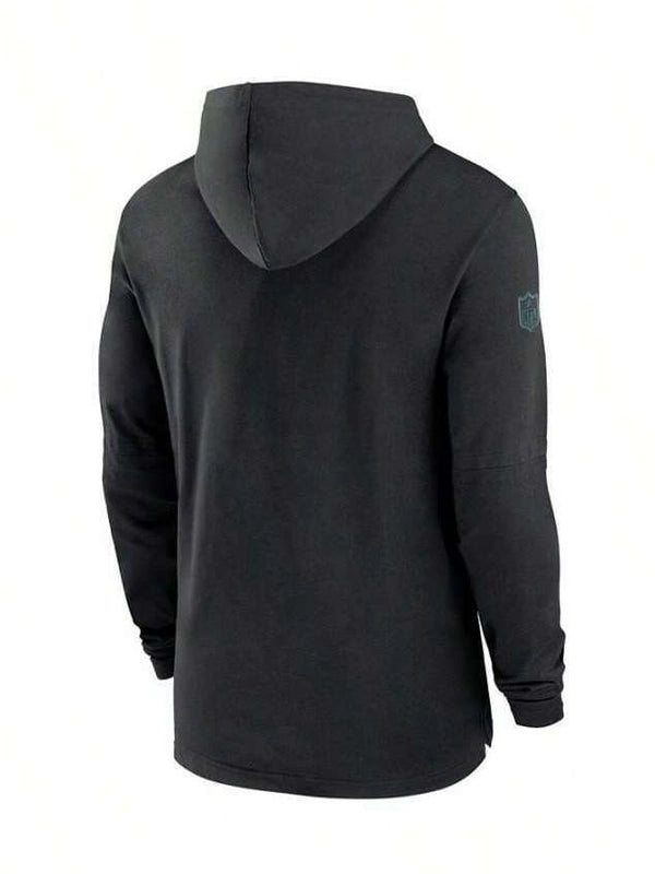 Nike Black Philadelphia Eagles Sideline Performance Long Sleeve Pullover Hoodie