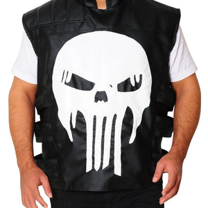 The Punisher War Zone Ray Stevenson Leather Vest