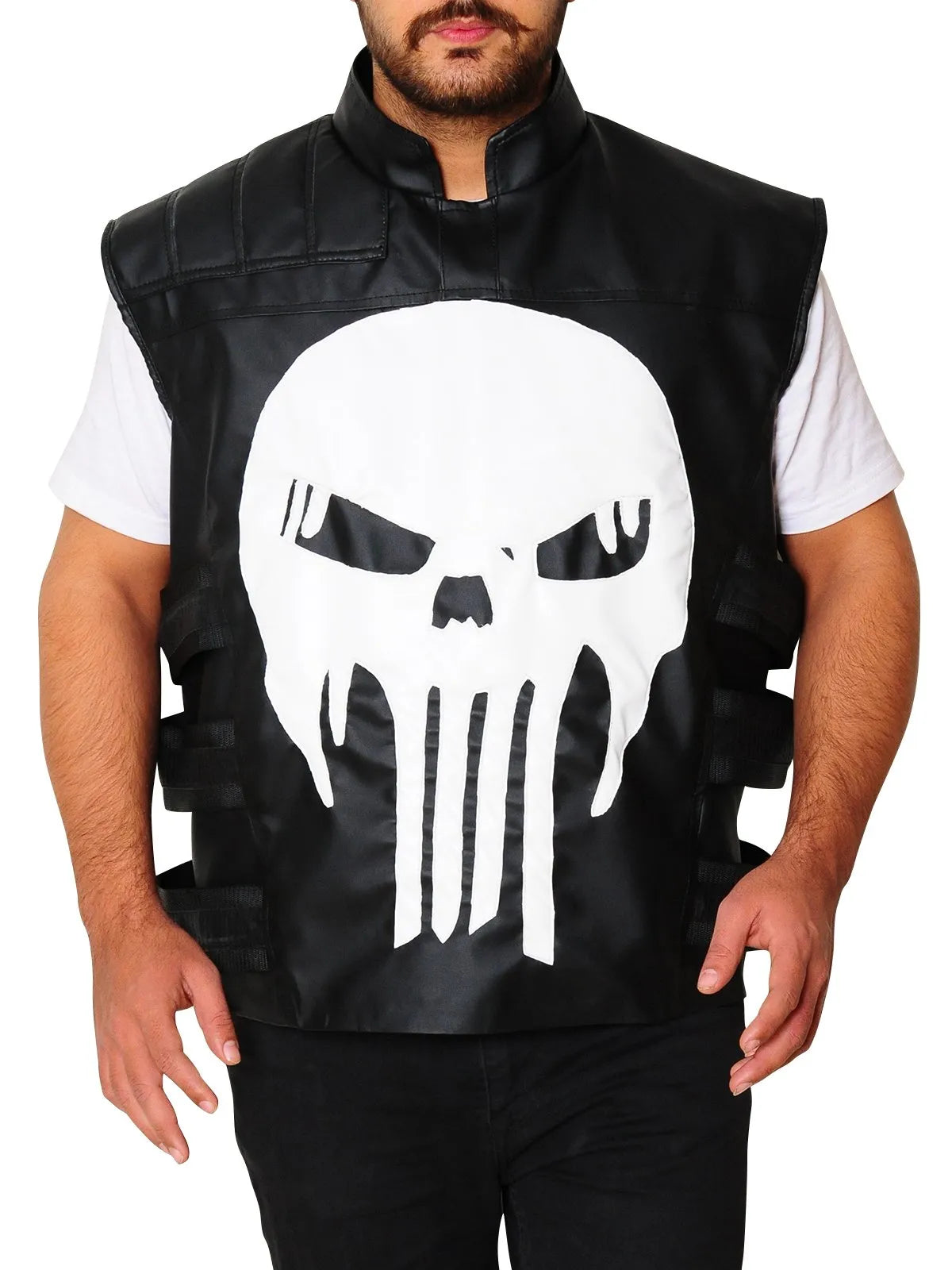 The Punisher War Zone Ray Stevenson Leather Vest