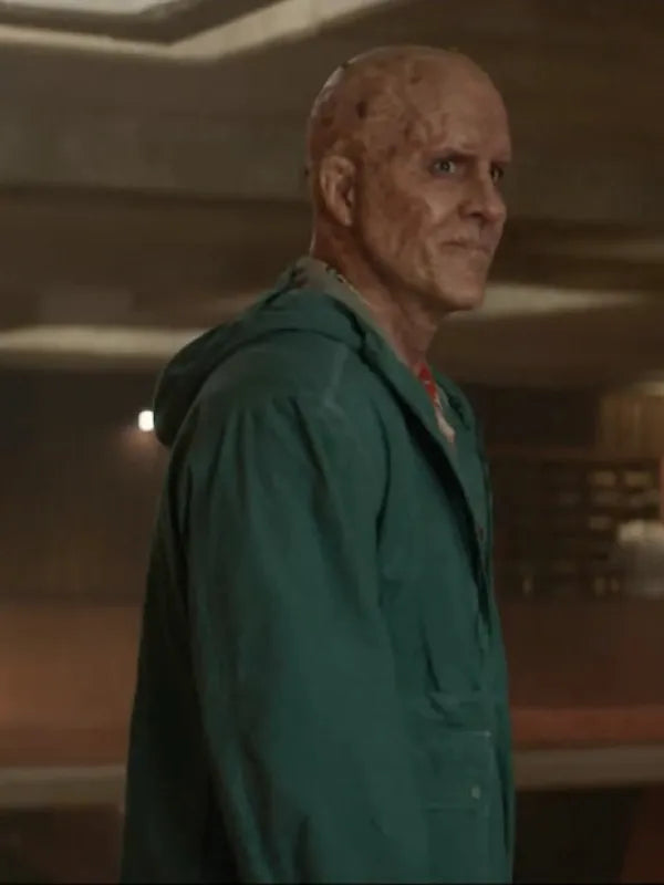 Deadpool & Wolverine Ryan Reynolds Green Cotton Jacket