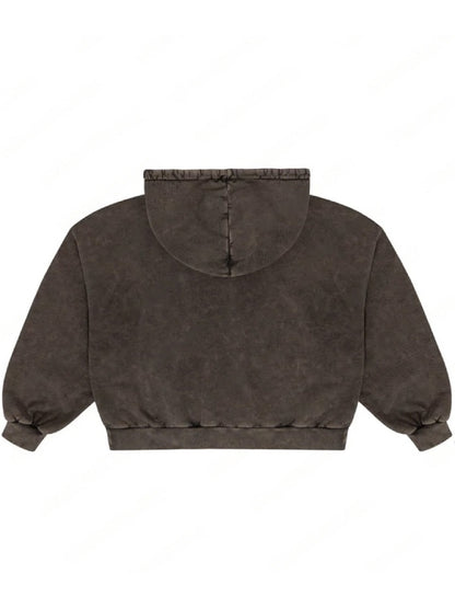 True Drew Boxy Hoodie Brown